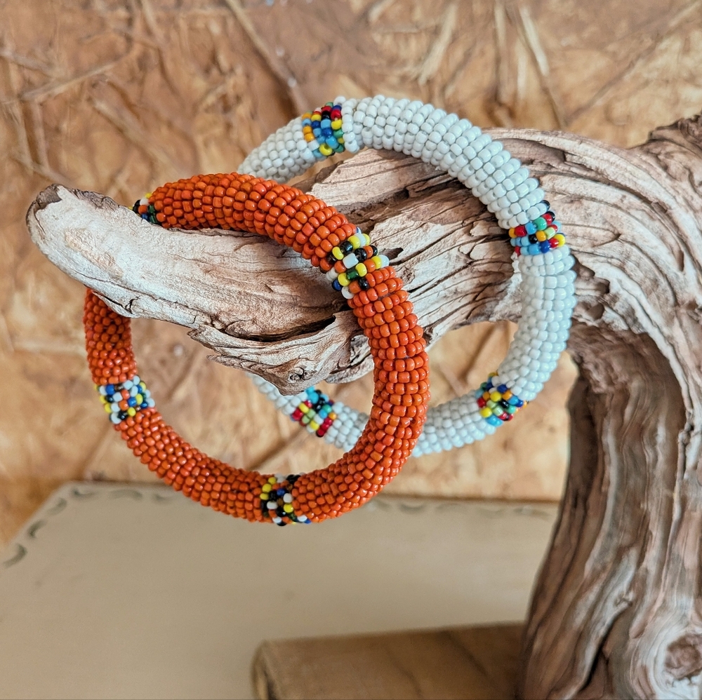 Maasai Bangle Beaded Bracelets Handmade In Kenya